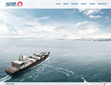 Tablet Screenshot of altairshipping.com